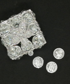 arras con cofre clarette plata imagen religiosa