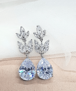 aretes alena plata