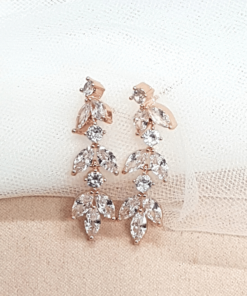 aretes alondra rosa