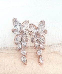 aretes cassandra rosa