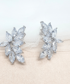 aretes fiore plata