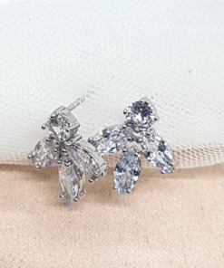 aretes melinda plata