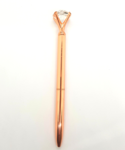 Pluma rosegold diamante